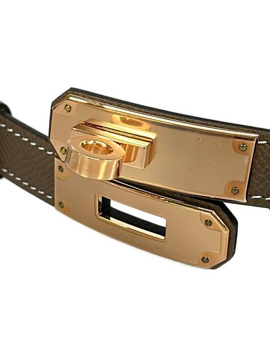 Hermes Belt Kelly Etoupe Rose Gold
